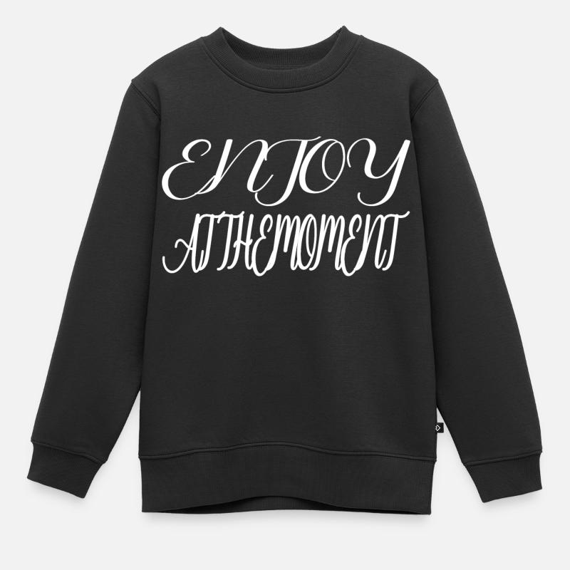 LE MOMENT - Sweat Premium enfant bio - noir
