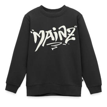 Mainz - Kinder Premium Organic Sweatshirt - Schwarz - Vorne - AI Model Kid Female (0cm)