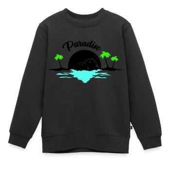 sunset delfine - Kinder Premium Organic Sweatshirt - Schwarz - Vorne - AI Model Kid Female (0cm)