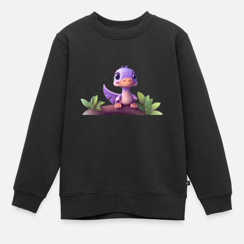 Tinysaurus - Kids Premium Organic Sweatshirt - black