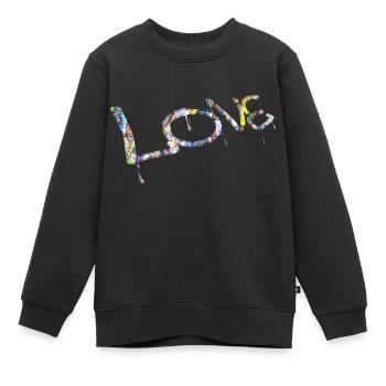 Graffiti-Stil Splash Hip-Hop-Farben Maler Liebe - Kinder Premium Organic Sweatshirt - Schwarz - Vorne - AI Model Kid Female (0cm)