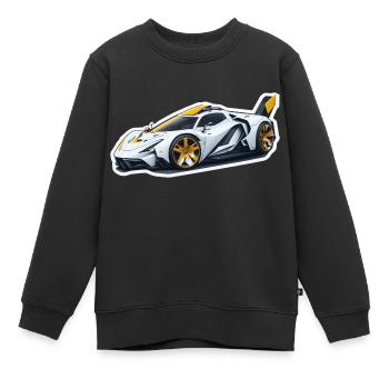 Hypercar Supercar Sportscar Auto Car Sportwagen - Kinder Premium Organic Sweatshirt - Schwarz - Vorne - AI Model Kid Female (0cm)