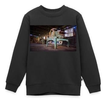 Urbex Photography | Verlassene rostige Maschine - Kinder Premium Organic Sweatshirt - Schwarz - Vorne - AI Model Kid Female (0cm)