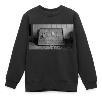 Urbex Photographie | Enregistrement pour Urbexer - Sweat Premium enfant bio - noir - Devant - AI Model Kid Female (0cm)