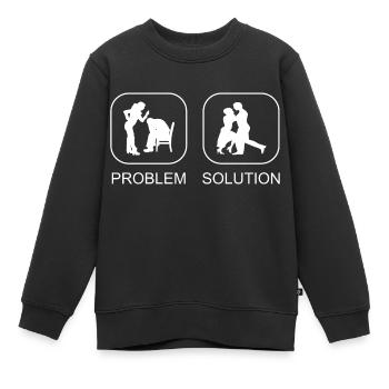 Tänzer Ballett Geschenk Tanz Ballerina Tanzkurs - Kinder Premium Organic Sweatshirt - Schwarz - Vorne - AI Model Kid Female (0cm)
