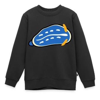 bunte meerestiere nacktschnecke - Kinder Premium Organic Sweatshirt - Schwarz - Vorne - AI Model Kid Female (0cm)