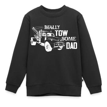 Really Tow-Some Dad Tow Truck Driver Trucking - Kinder Premium Organic Sweatshirt - Schwarz - Vorne - AI Model Kid Female (0cm)