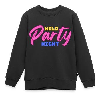 Wilde Partynacht - wilde Partynacht - Kinder Premium Organic Sweatshirt - Schwarz - Vorne - AI Model Kid Female (0cm)