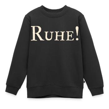 Ruhe ! - Kinder Premium Organic Sweatshirt - Schwarz - Vorne - AI Model Kid Female (0cm)