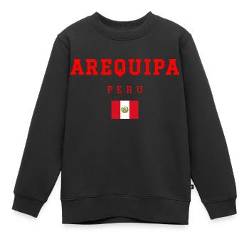Arequipa Peru - Kinder Premium Organic Sweatshirt - Schwarz - Vorne - AI Model Kid Female (0cm)