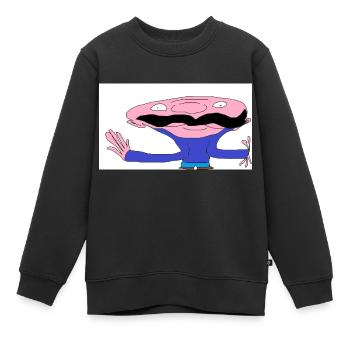 Baptiste Fréponge - Sweat Premium enfant bio - noir - Devant - AI Model Kid Female (0cm)