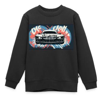 Headlights of a Racecar - Kinder Premium Organic Sweatshirt - Schwarz - Vorne - AI Model Kid Female (0cm)