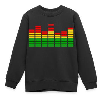 Reggae Musik Rastafari Jamaika - Kinder Premium Organic Sweatshirt - Schwarz - Vorne - AI Model Kid Female (0cm)
