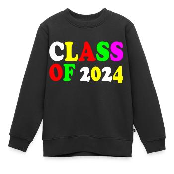 Class of 2024 - Kinder Premium Organic Sweatshirt - Schwarz - Vorne - AI Model Kid Female (0cm)
