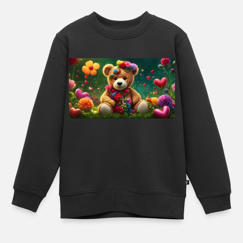 Nounours 2 - Sweat Premium enfant bio - noir