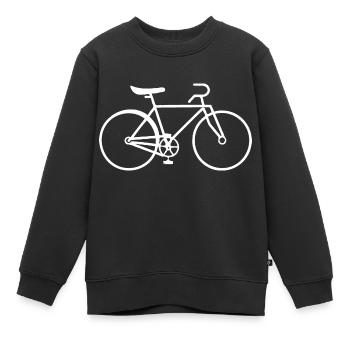 Coureur - Sweat Premium enfant bio - noir - Devant - AI Model Kid Female (0cm)