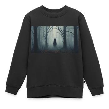 Hexe von Blair in Nordamerika Monster dunkel - Kinder Premium Organic Sweatshirt - Schwarz - Vorne - AI Model Kid Female (0cm)
