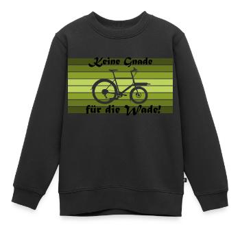 Keine Gnade für die Wade!, Lastenrad Omnium - Kinder Premium Organic Sweatshirt - Schwarz - Vorne - AI Model Kid Female (0cm)