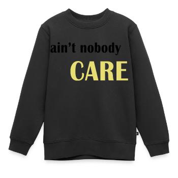 Personne ne s’en soucie - Sweat Premium enfant bio - noir - Devant - AI Model Kid Female (0cm)