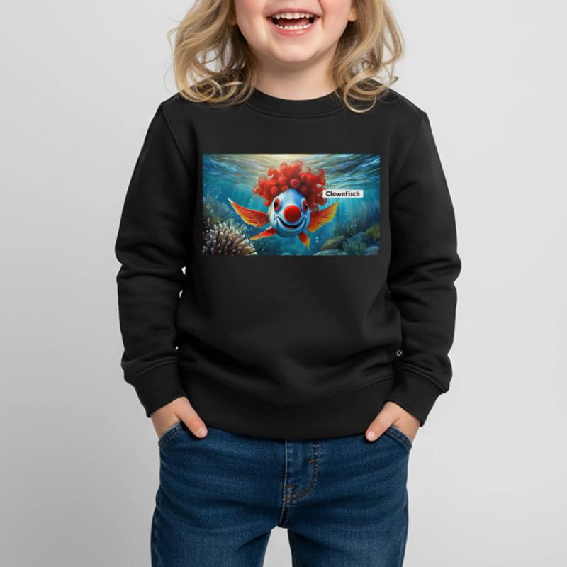 Pun ambiguous german expression - Clownfisch Kids Premium Organic Sweatshirt