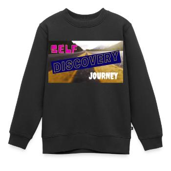 Selbstfindungsreise - Kinder Premium Organic Sweatshirt - Schwarz - Vorne - AI Model Kid Female (0cm)