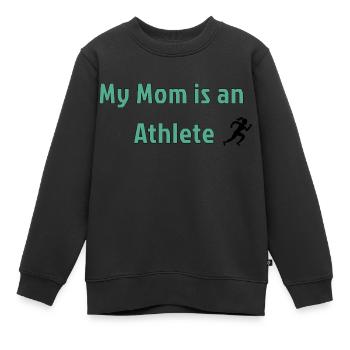 Ma mère est une athlète - Sweat Premium enfant bio - noir - Devant - AI Model Kid Female (0cm)
