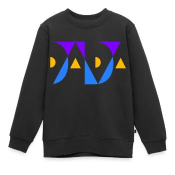 DADA mit Farbauswahl - Kinder Premium Organic Sweatshirt - Schwarz - Vorne - AI Model Kid Female (0cm)