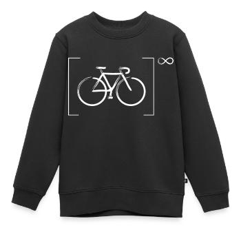Infinit - Kids Premium Organic Sweatshirt - black - Front - AI Model Kid Female (0cm)