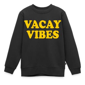 Vacay vibes - Kinder Premium Organic Sweatshirt - Schwarz - Vorne - AI Model Kid Female (0cm)