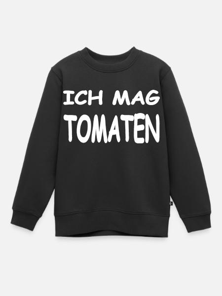 Tomaten - Kinder Premium Organic Sweatshirt - Schwarz