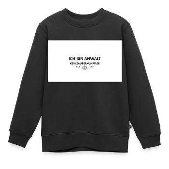 ANWALT - Kinder Premium Organic Sweatshirt - Schwarz - Vorne - AI Model Kid Female (0cm)