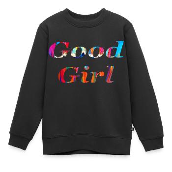 Heaven is for Good Girls 1 - Kinder Premium Organic Sweatshirt - Schwarz - Vorne - AI Model Kid Female (0cm)