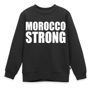 Morocco strong - Kinder Premium Organic Sweatshirt - Schwarz - Vorne - AI Model Kid Female (0cm)