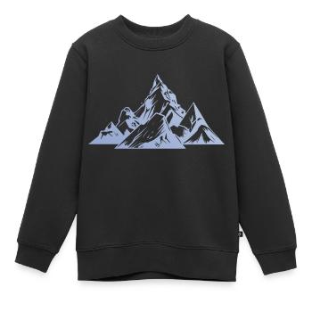 Berge Gipfel - Kinder Premium Organic Sweatshirt - Schwarz - Vorne - AI Model Kid Female (0cm)