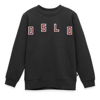 Oslo - Kinder Premium Organic Sweatshirt - Schwarz - Vorne - AI Model Kid Female (0cm)