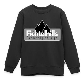 Fichtelhills Fichtelgebirge Oberfranken - Kinder Premium Organic Sweatshirt - Schwarz - Vorne - AI Model Kid Female (0cm)