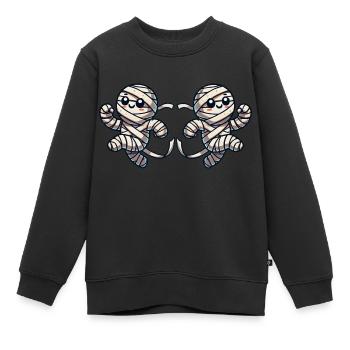 mumie comic 2 - Kinder Premium Organic Sweatshirt - Schwarz - Vorne - AI Model Kid Female (0cm)