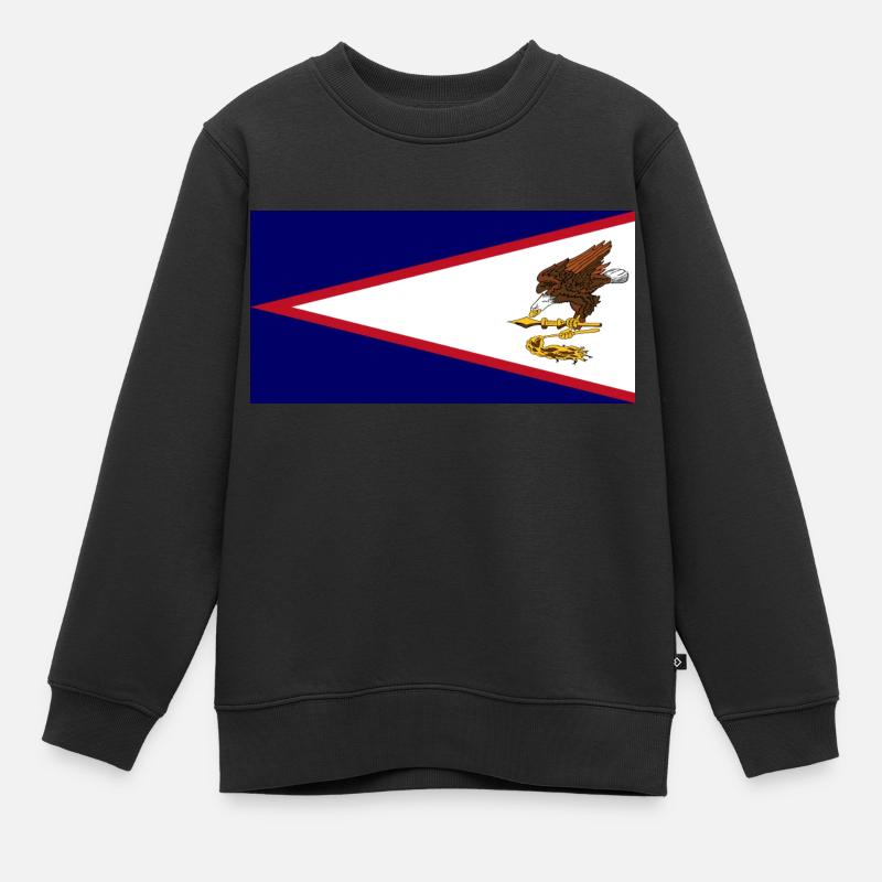 Samoa américaines - Sweat Premium enfant bio - noir