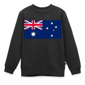 Australien - Kinder Premium Organic Sweatshirt - Schwarz - Vorne - AI Model Kid Female (0cm)