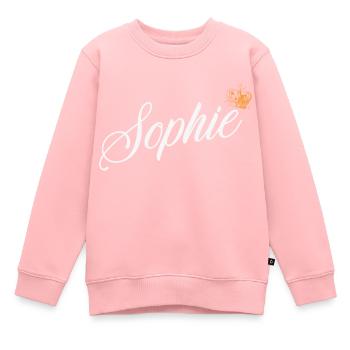 Sophie Nom pour Femme Enfants Bambins - Sophie - Sweat Premium enfant bio - rose - Devant - AI Model Kid Female (0cm)