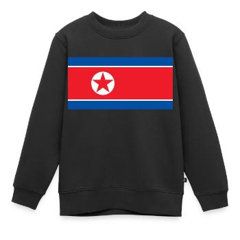 Nordkorea - Kinder Premium Organic Sweatshirt - Schwarz - Vorne - AI Model Kid Female (0cm)