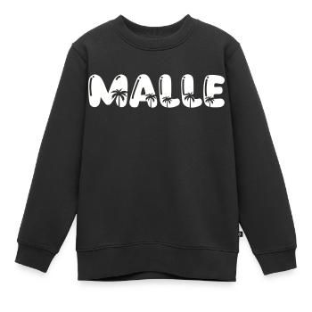 malle palmen - Kinder Premium Organic Sweatshirt - Schwarz - Vorne - AI Model Kid Female (0cm)