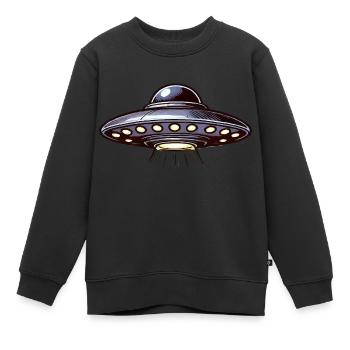 OVNI - Sweat Premium enfant bio - noir - Devant - AI Model Kid Female (0cm)