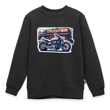 Kaido Chopper - Kinder Premium Organic Sweatshirt - Schwarz - Vorne - AI Model Kid Female (0cm)