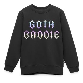 Méchant gothique ! Gothique Fille Gothique Esthétique - Sweat Premium enfant bio - noir - Devant - AI Model Kid Female (0cm)