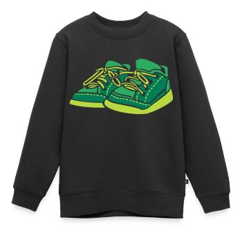 bunte baby trainers - Kinder Premium Organic Sweatshirt - Schwarz - Vorne - AI Model Kid Female (0cm)