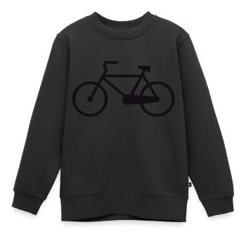 Fahrrad,Zweirad,Rennrad,Student,Universität - Kinder Premium Organic Sweatshirt - Schwarz - Vorne - AI Model Kid Female (0cm)