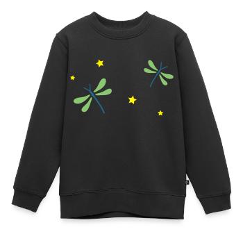 Libellule - Sweat Premium enfant bio - noir - Devant - AI Model Kid Female (0cm)