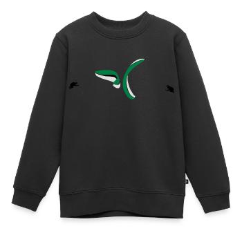 Paragliding Synchro Spiral - Kids Premium Organic Sweatshirt - black - Front - AI Model Kid Female (0cm)