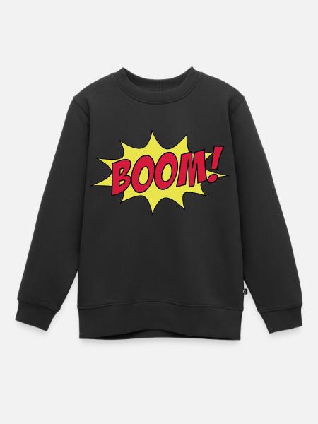 BOOM! - Sweat Premium enfant bio - noir